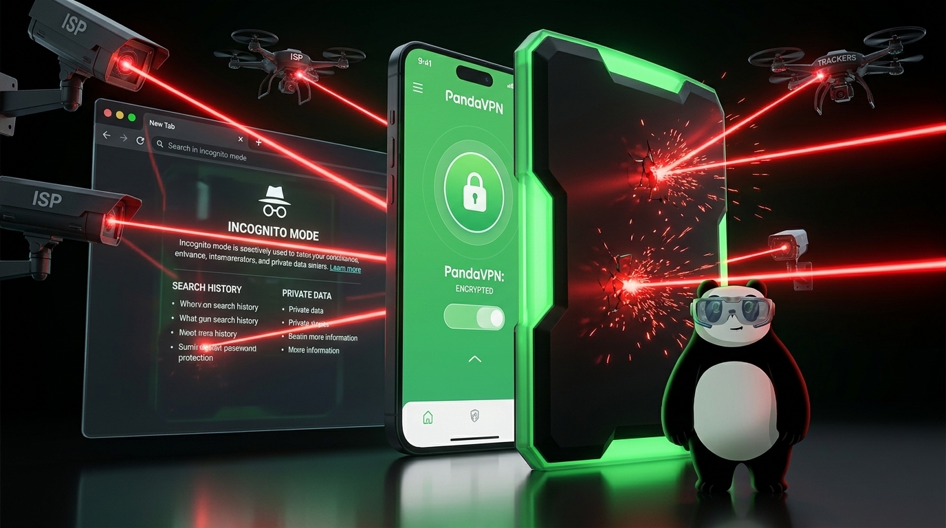 The Incognito Illusion: Why “Private Browsing” Leaves You Exposed, and How PandaVPN Actually Protects You